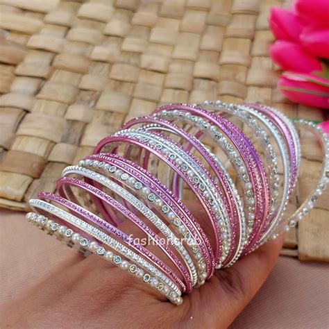 light purple colour combination bangles